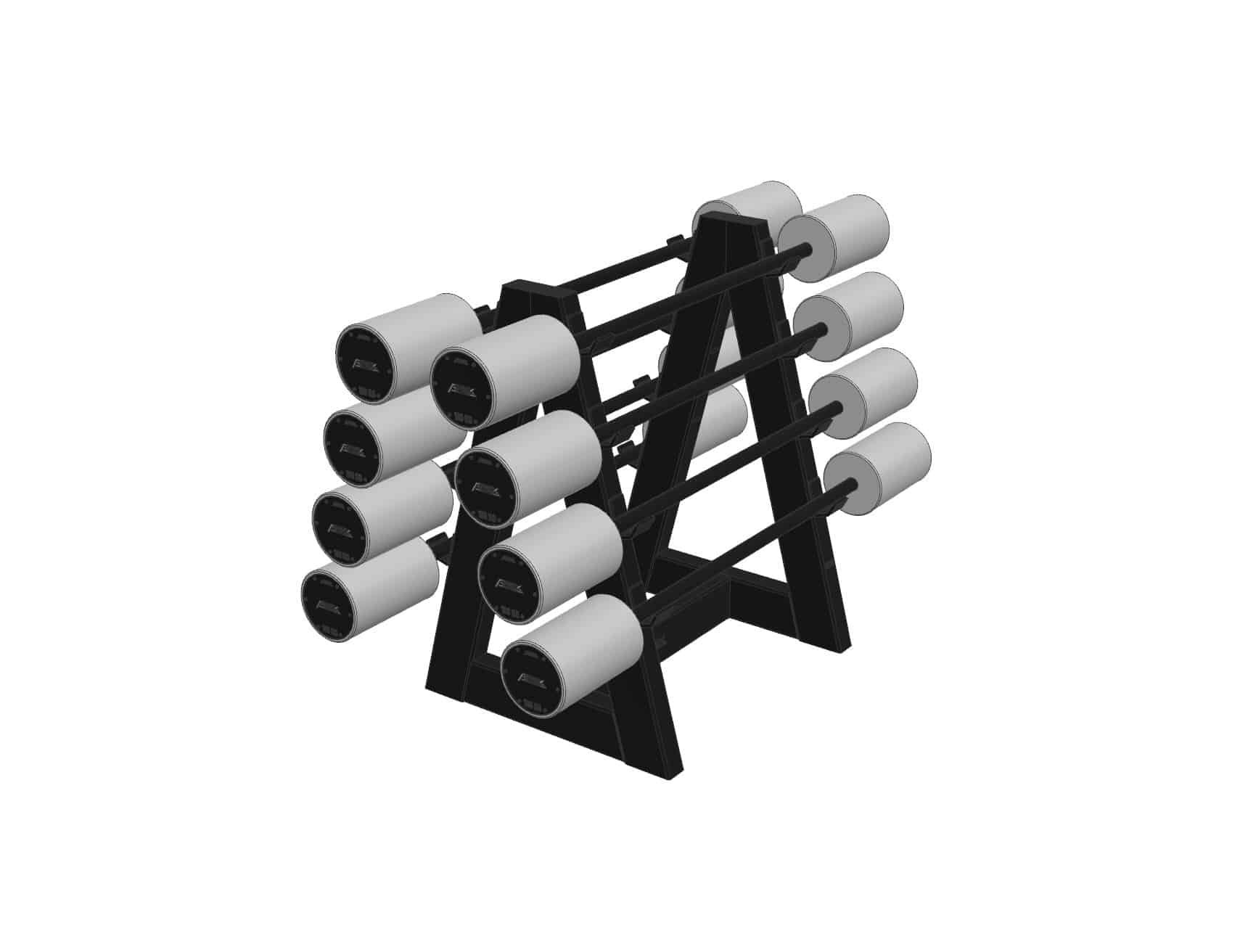 Fixed barbell rack horizontal 8 pieces Y+15