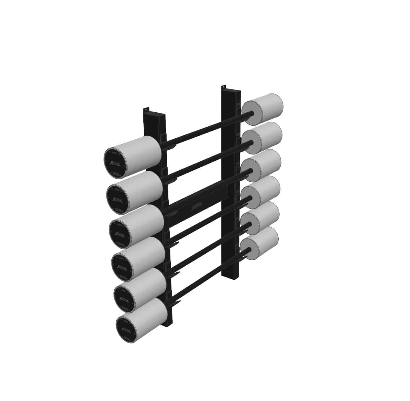 Fixed barbell rack vertical 6 pieces Y+15